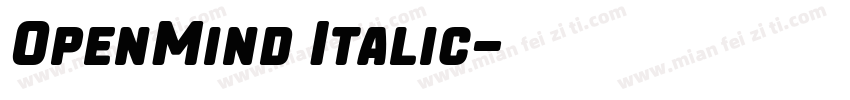 OpenMind Italic字体转换